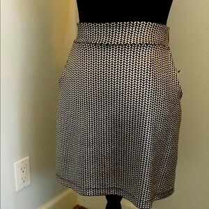 NWT Veronica M Black and silver sparkle skirt XS
